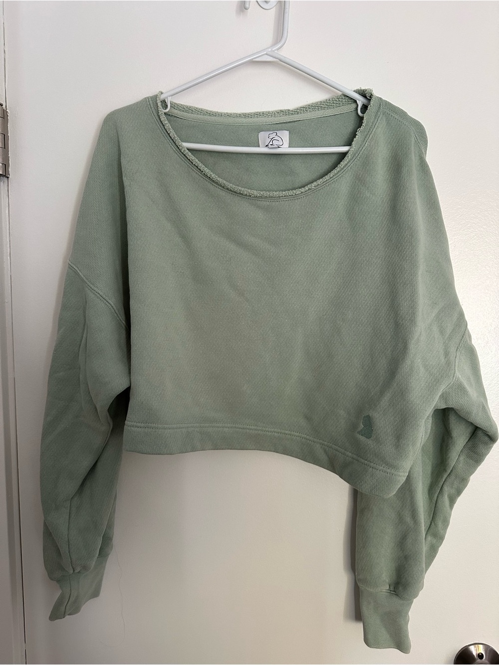 KuwallaTee Crop Sweatshirt - Sage Green